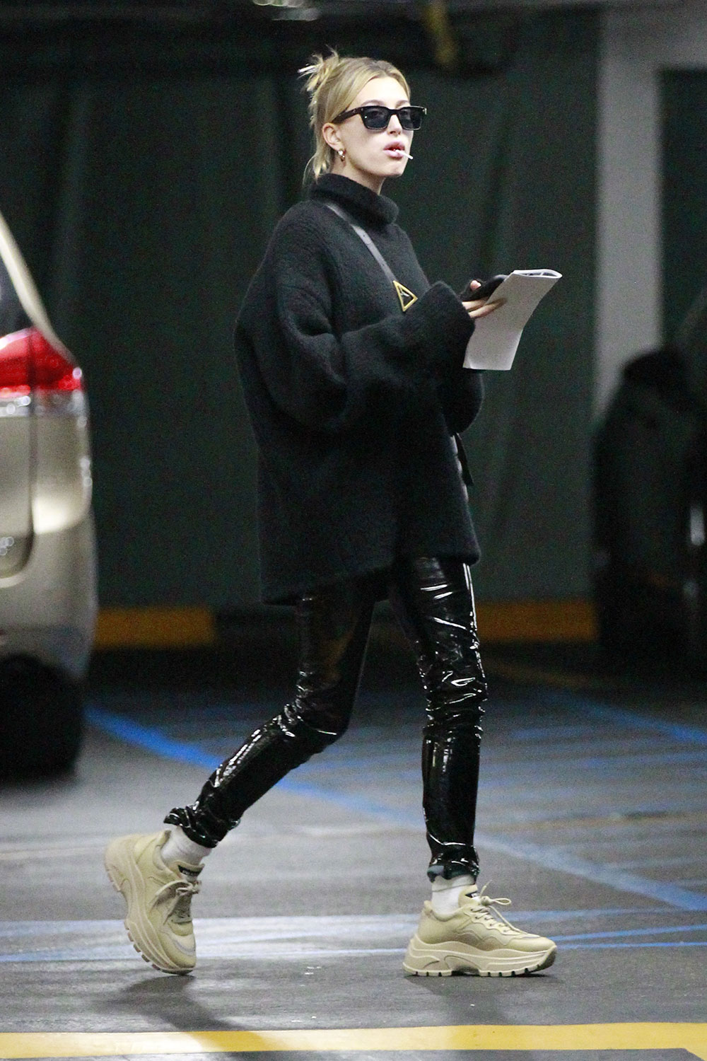 Hailey Bieber out in LA