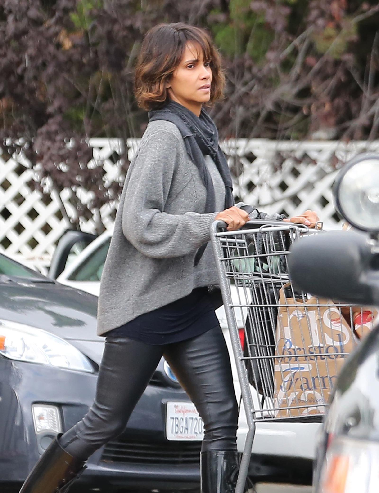 Halle Berry shops at Bristol Farms