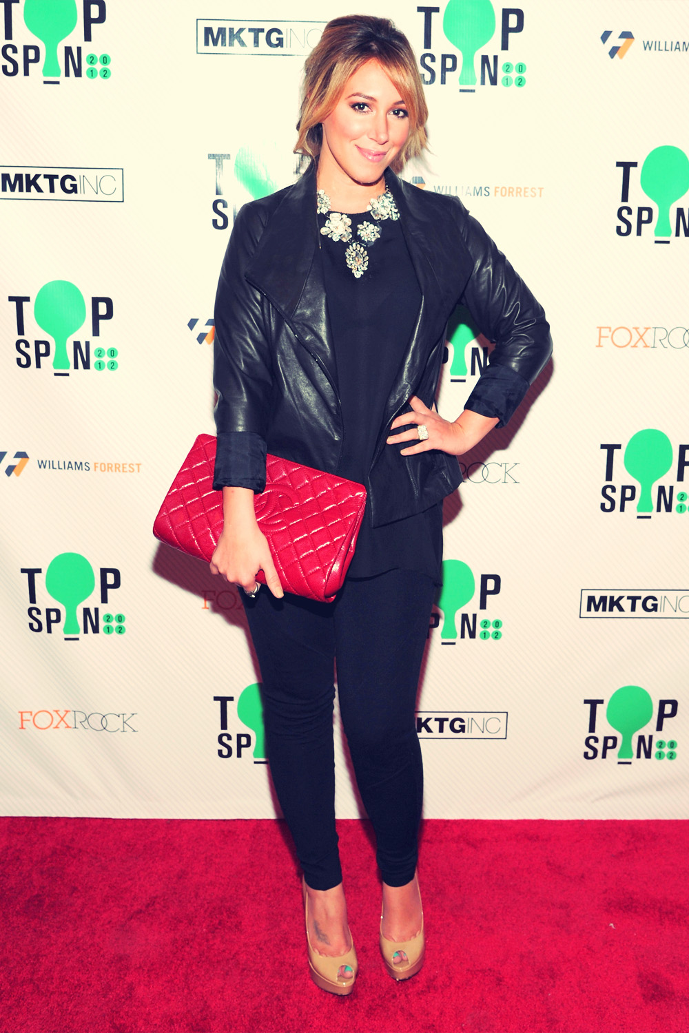 Haylie Duff attends the TopSpin 2012 charity event