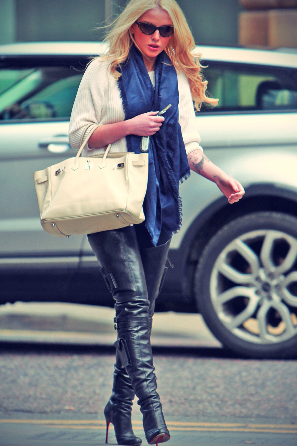 Helen Flanagan at Starbucks in Manchester