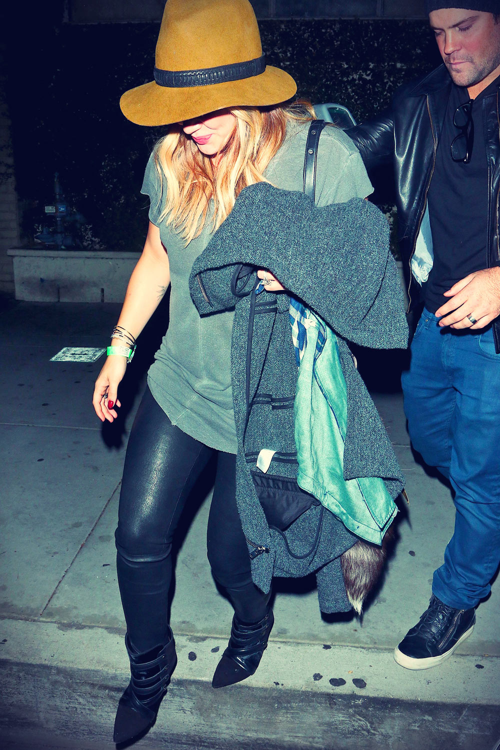 Hilary Duff leaving Henry’s and Harroo’s nightclub