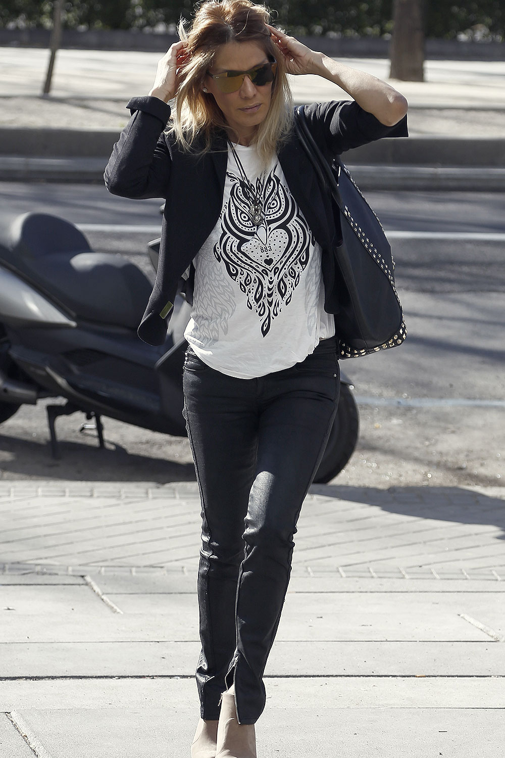 Ivonne Reyes is seen in Madrid