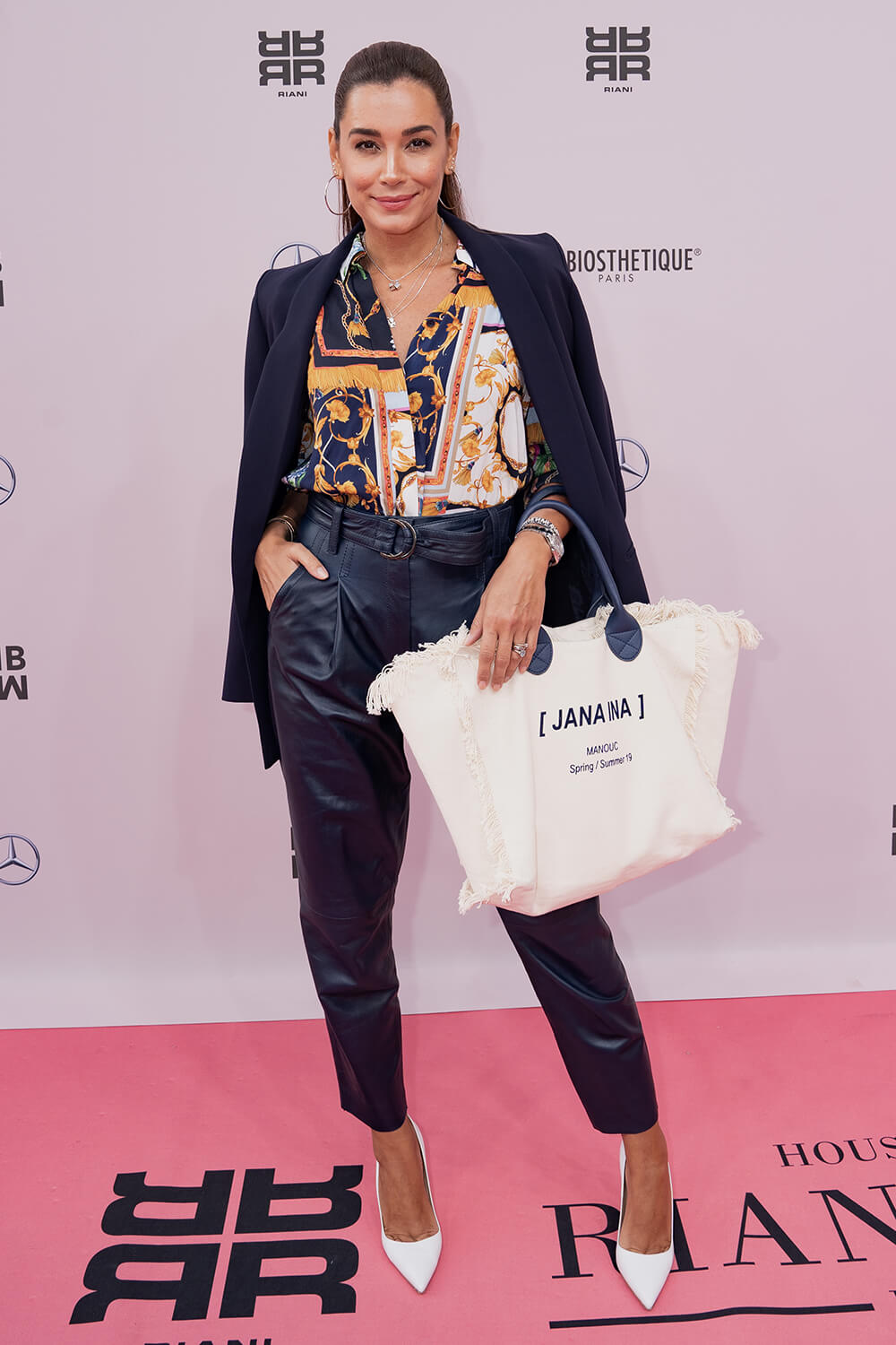 Jana Ina Zarrella attends Riani Modenschau