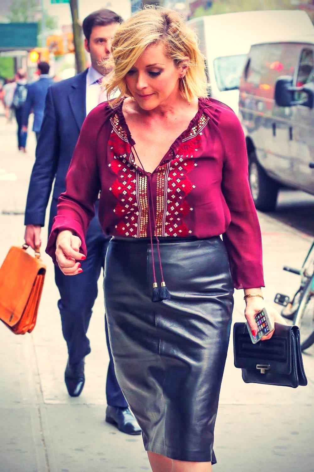 Jane Krakowski spotted outside the Bowery Hotel