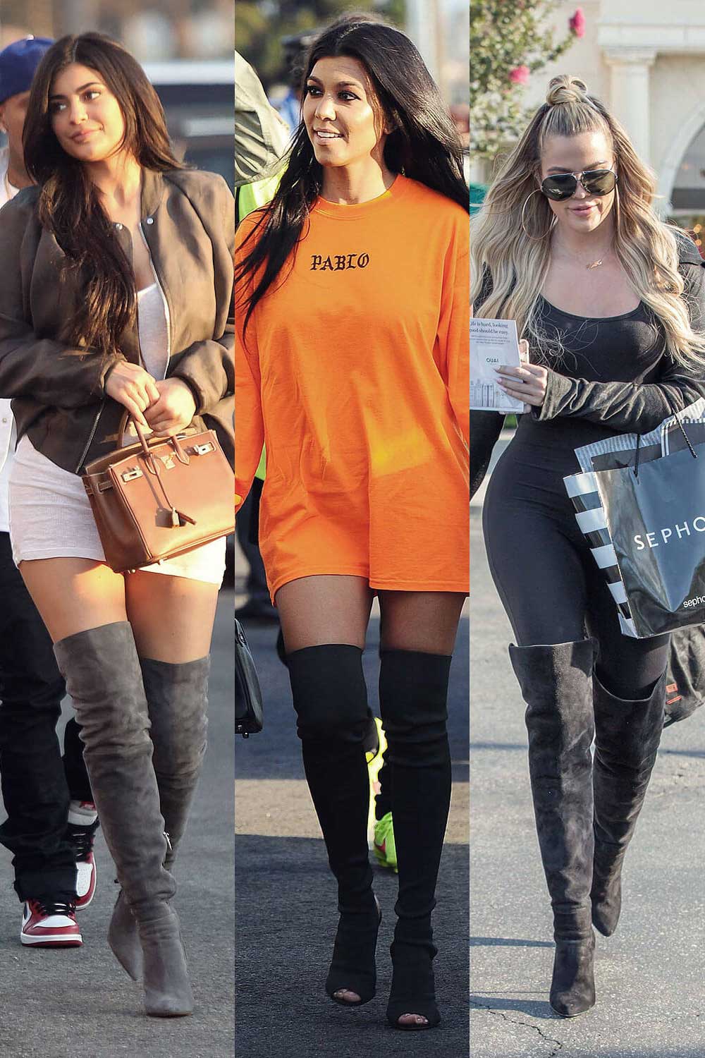 K sisters in over-the-knee boots