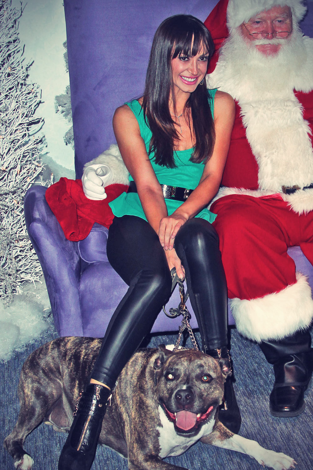 Karina Smirnoff attends Beverly Center Holiday Debut With Stars & Their Pets