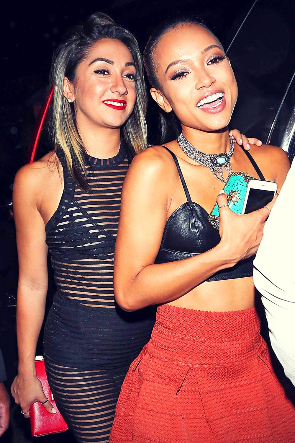 Karrueche Tran outside Warwick Nightclub