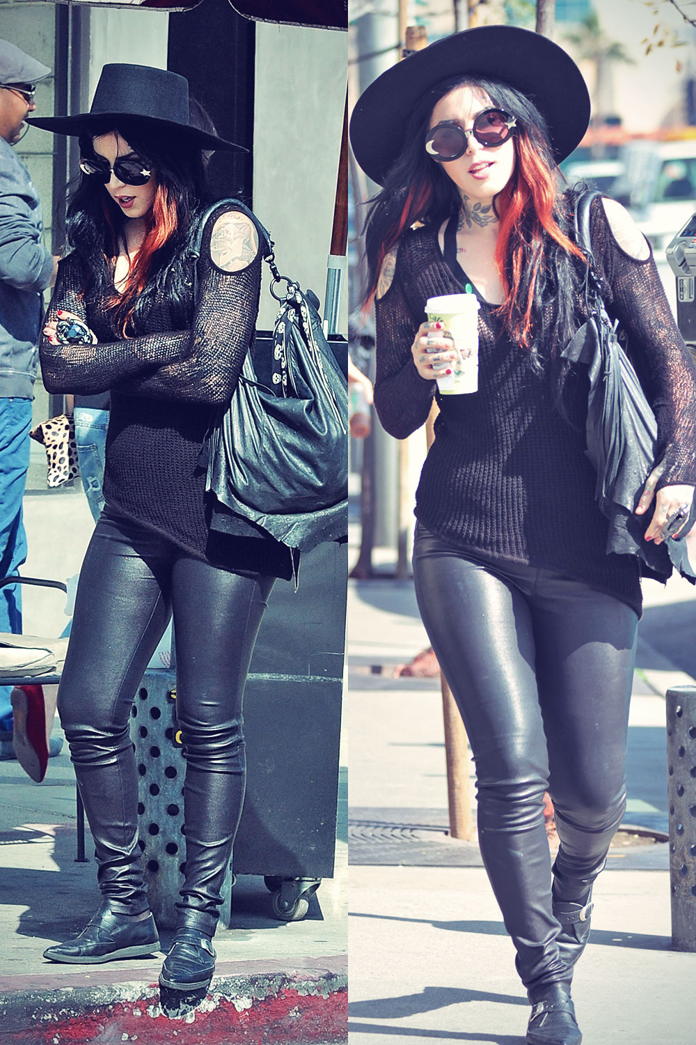 Kat Von D at Urth CaFfe in West Hollywood