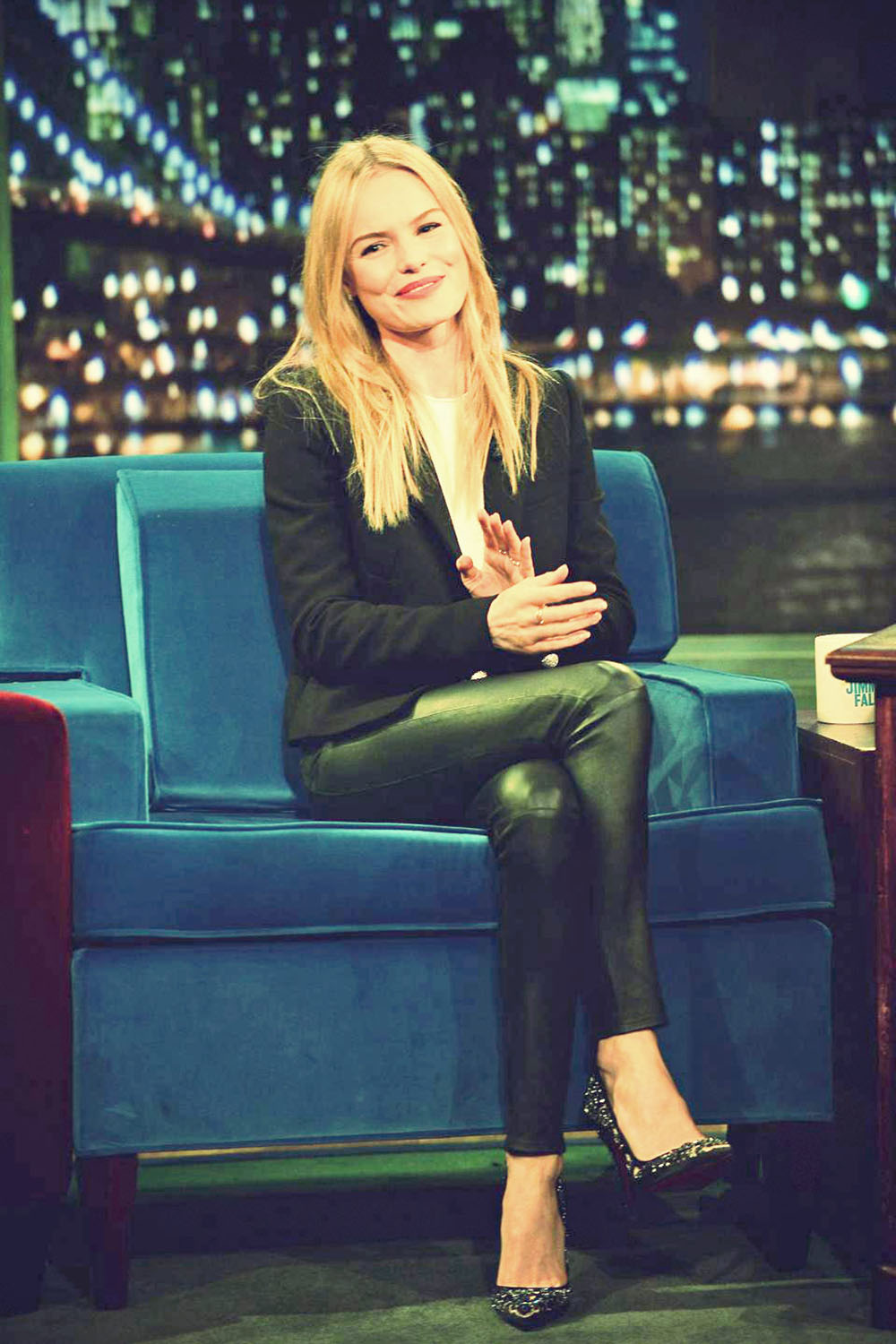 Kate Bosworth visits Late Night With Jimmy Fallon
