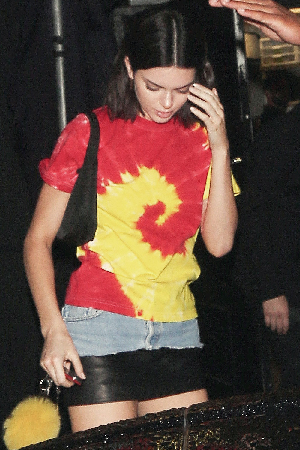 Kendall Jenner jumps into her ride after a night out