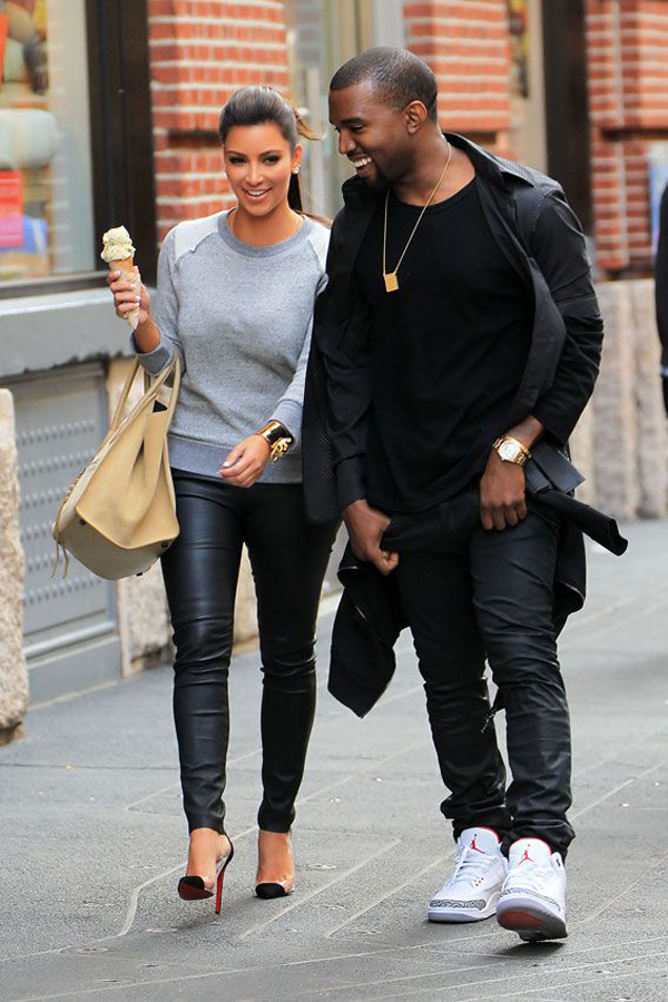 Kim Kardashian & Kanye West in NYC