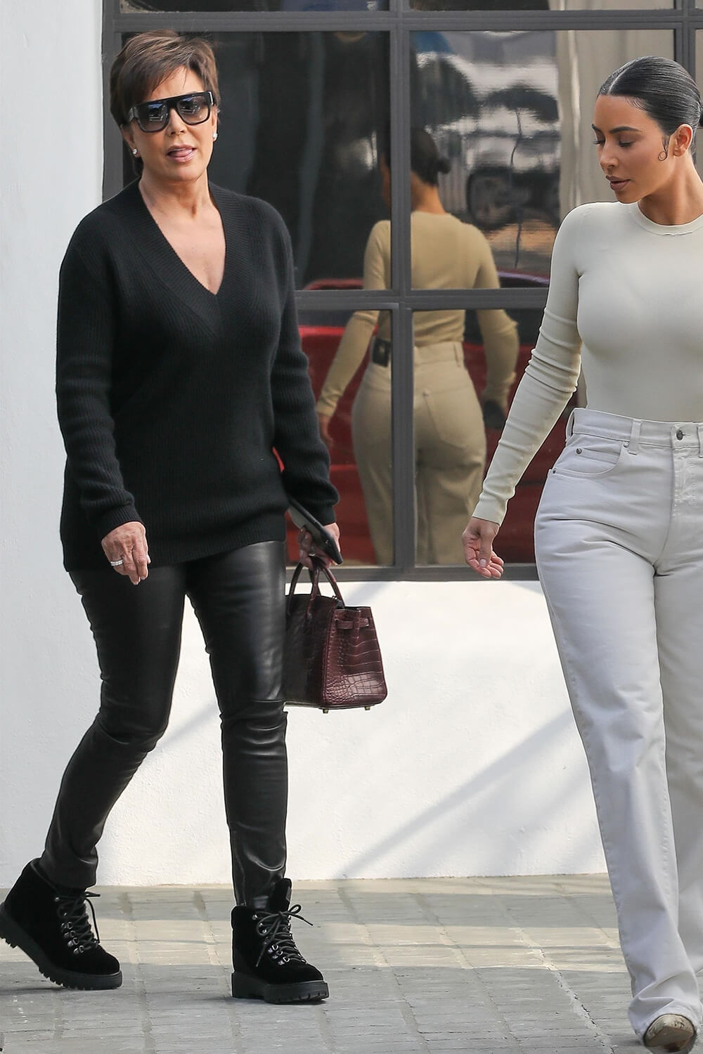 Kris Jenner & Kim Kardashian out in Calabasas