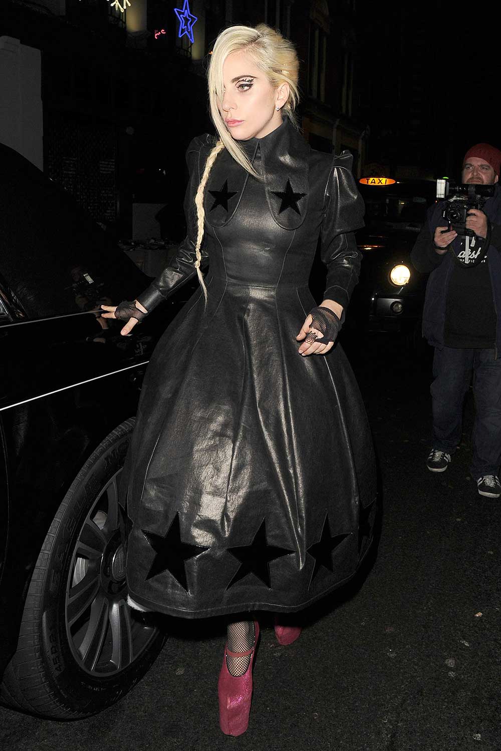 Lady Gaga leaving Groucho club