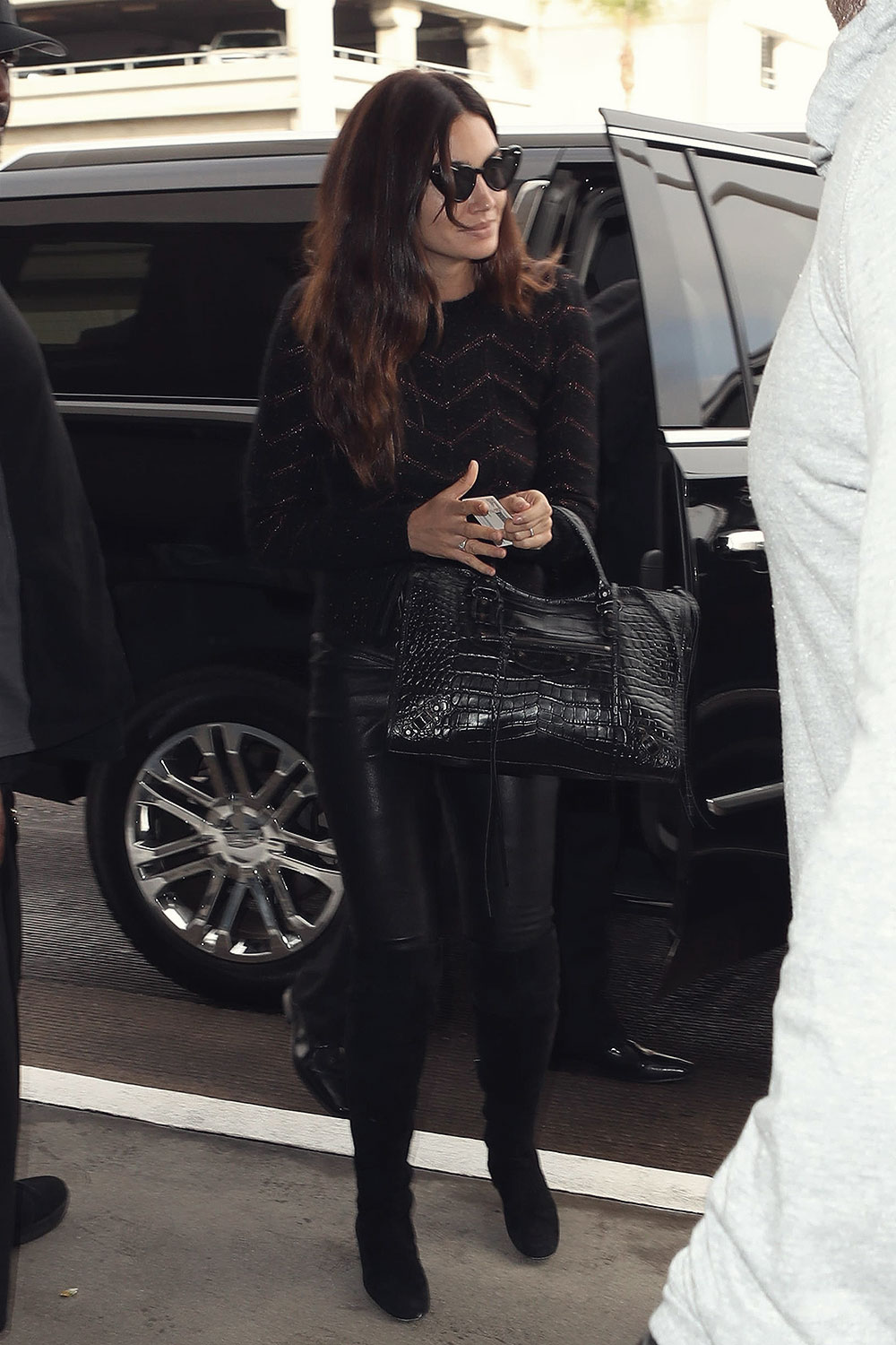 Lily Aldridge spotted at LAX Airport