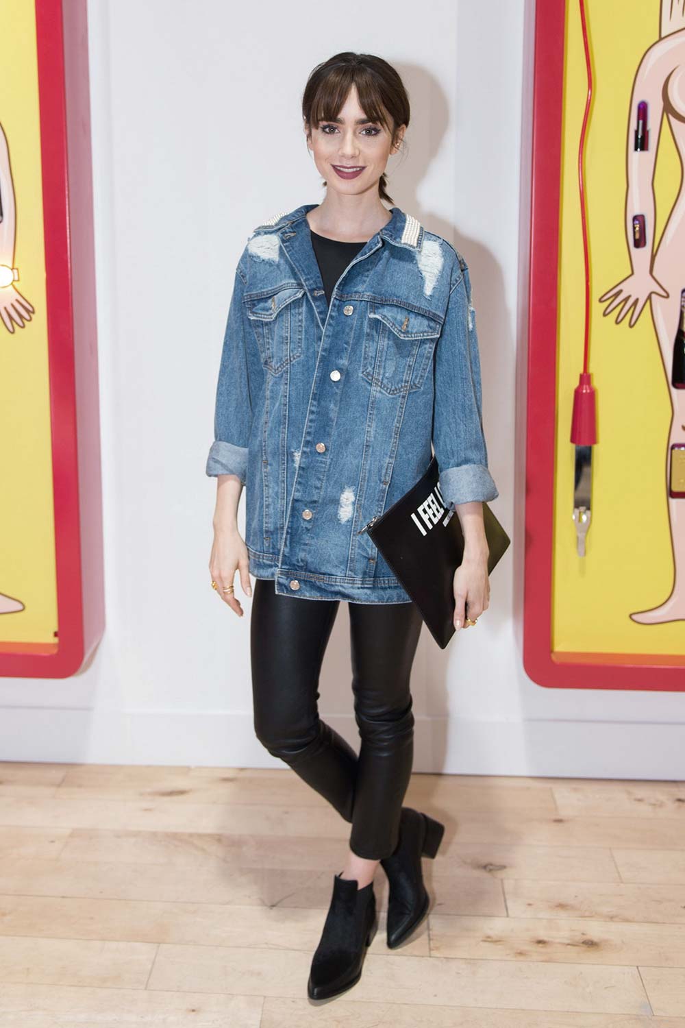 Lily Collins attends Beau Dunns Plastic Opening