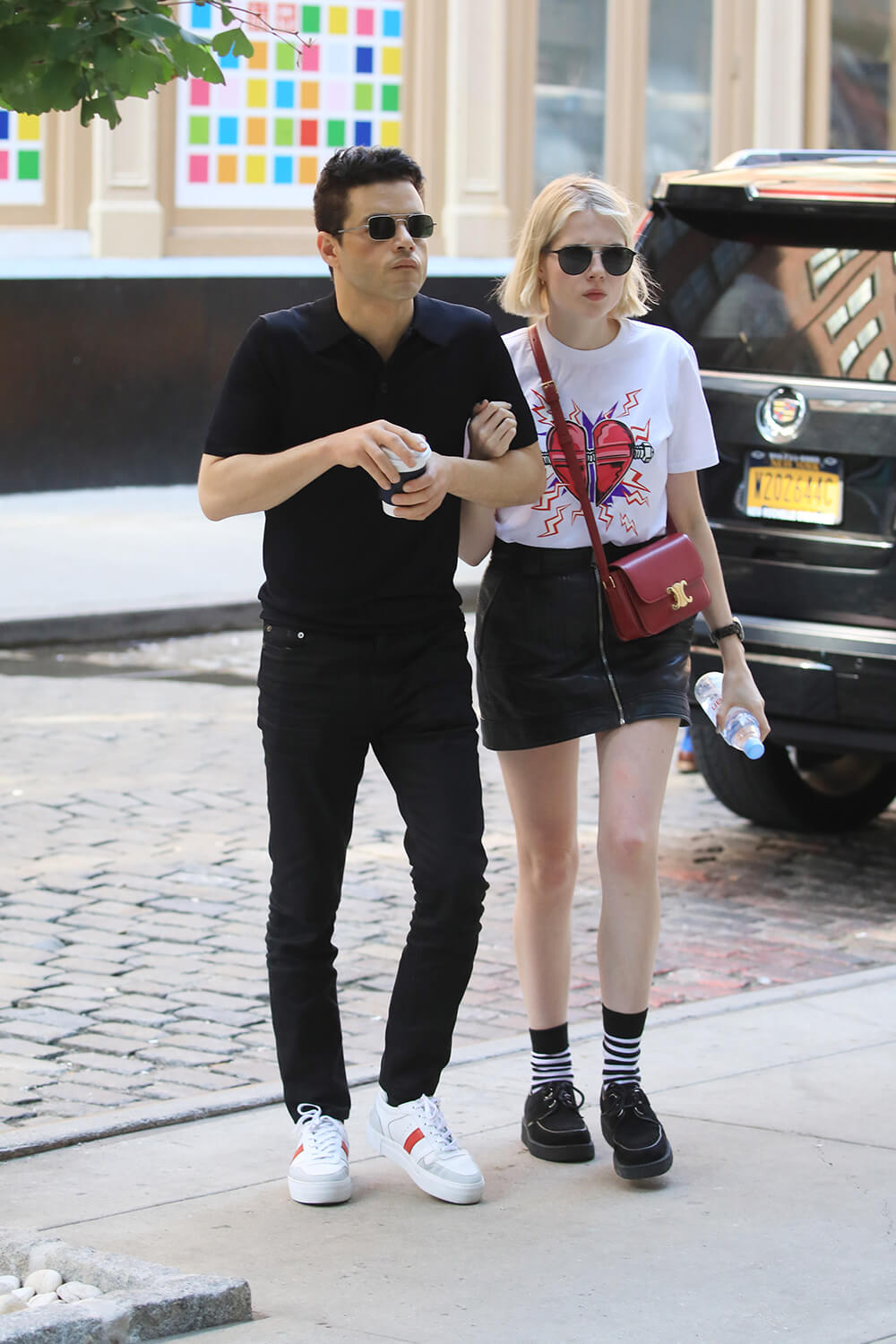 Lucy Boynton stepping out in NYC