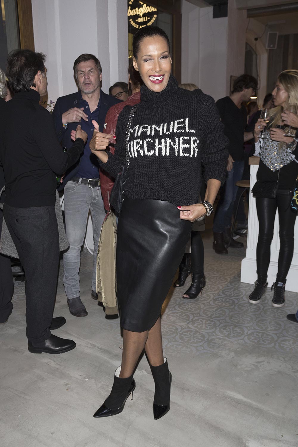 Marie Amiere attends Til Schweiger Opens his new Bar