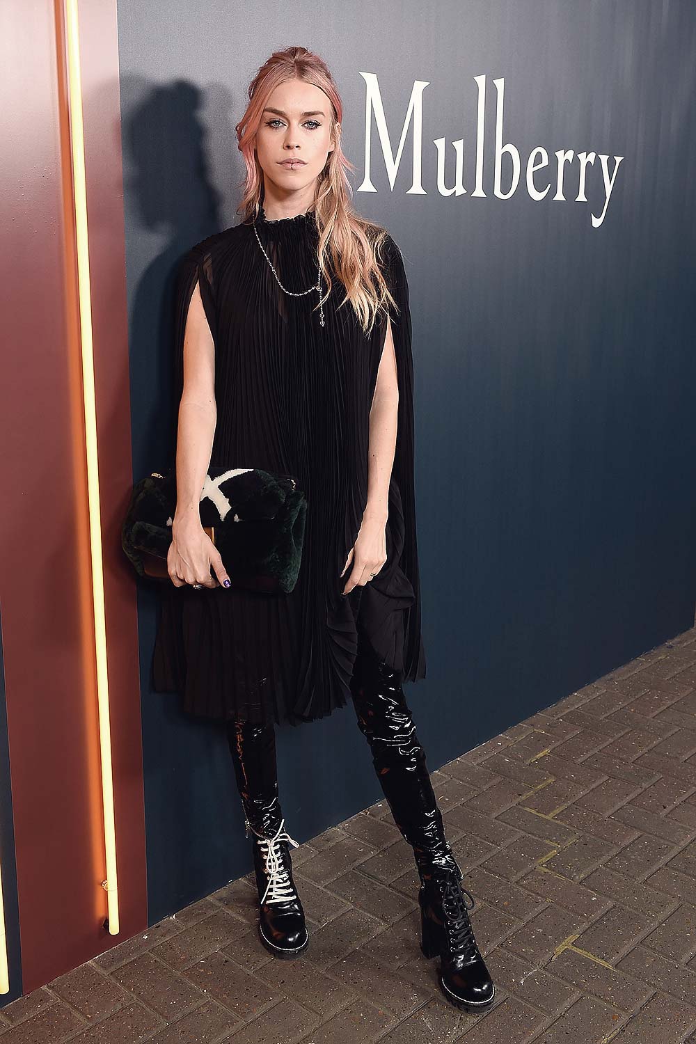 Mary Charteris attends the Mulberry Show