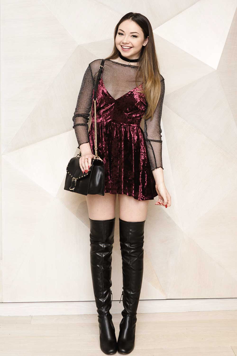 Meredith Foster attends Rebecca Minkoff x Smashbox event