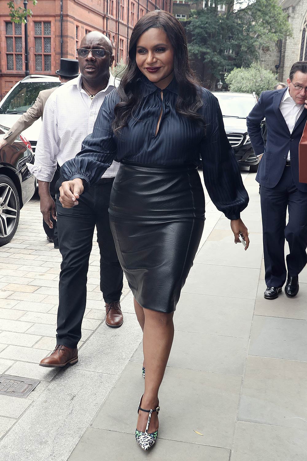Mindy Kaling out in London