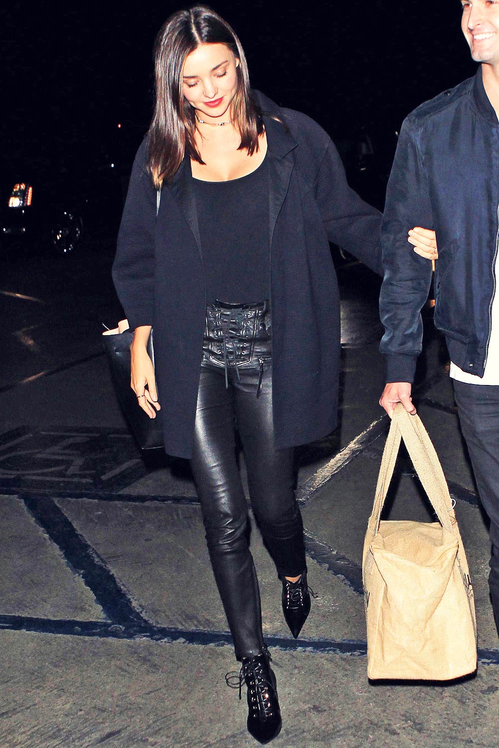 Miranda Kerr arriving at Kanye West Concert