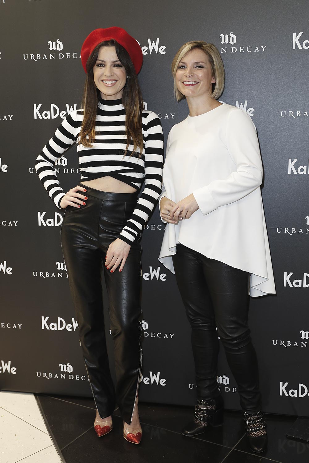 Natalia Avelon and Julie Gasperini attend the Urban Decay Re-Opening