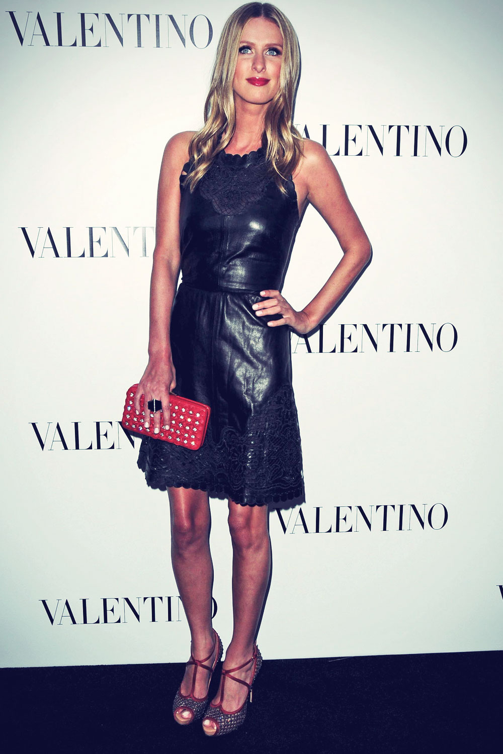 Nicky Hilton attends The Valentino Rodeo Drive Flagship store opening