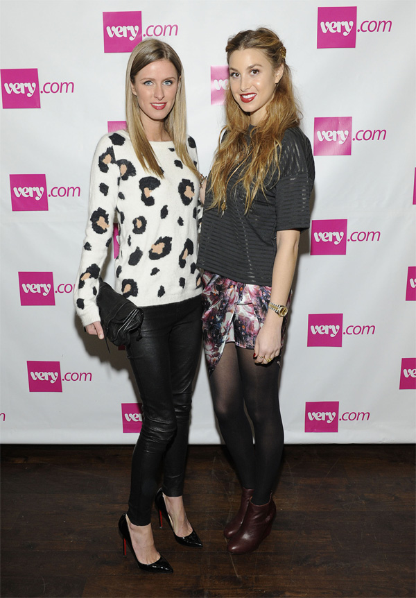 Nicky Hilton with Whitney Port attend the Very.com NY launch