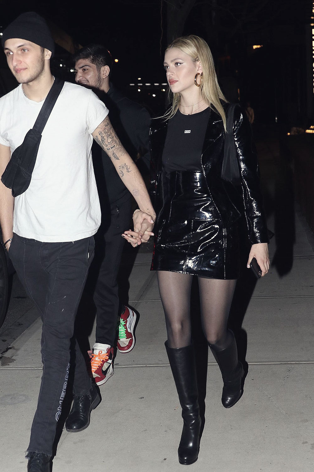 Nicola Peltz arrives for Gigi Hadid’s 23rd birthday party