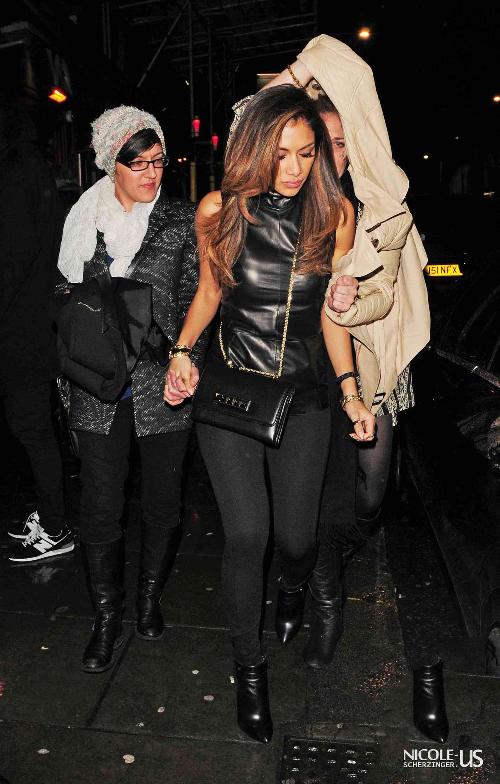 Nicole Scherzinger leaving VQ 24HQ cafe