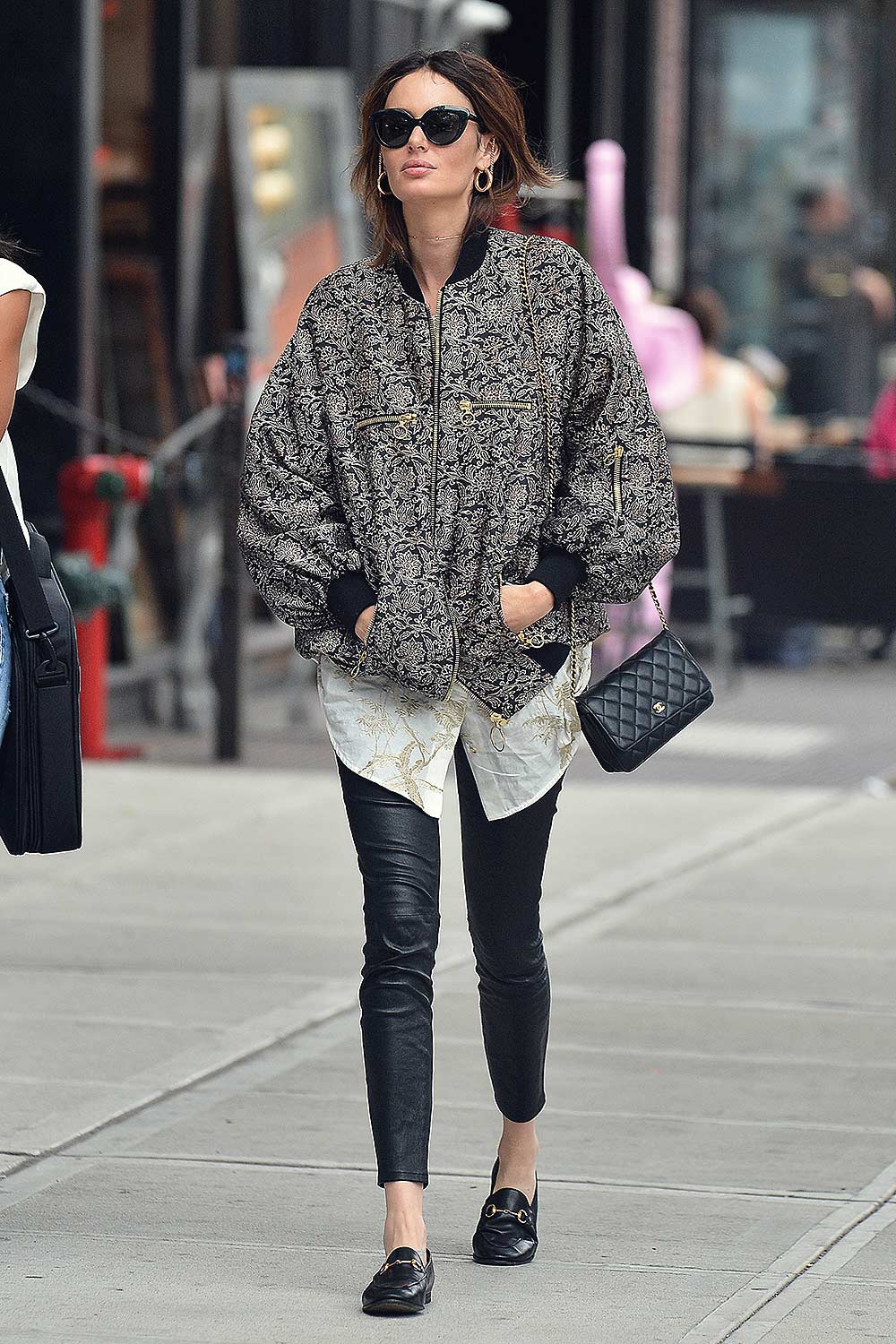 Nicole Trunfio is spotted out in New York City - Leather Celebrities
