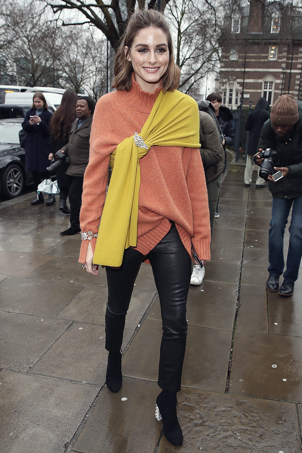 Olivia Palermo attends Christopher Kane show