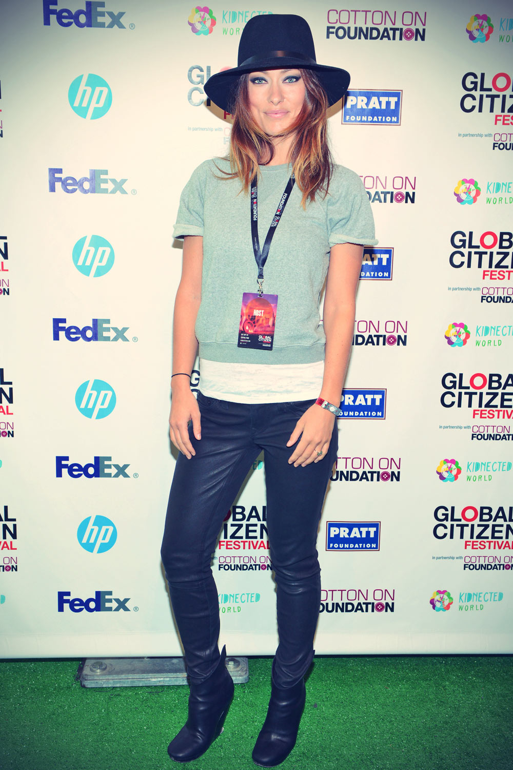 Olivia Wilde attends 2013 Global Citizen Festival in Central Park