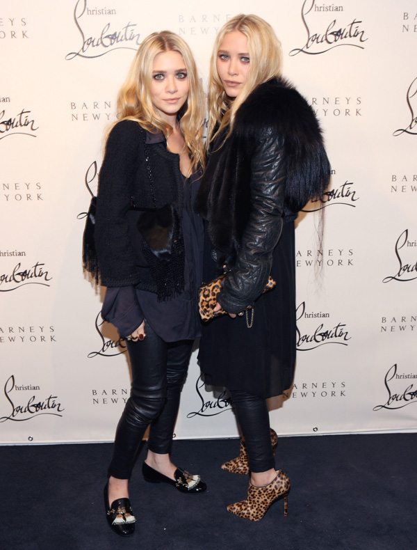 Olsen Twins at Christian Louboutin Cocktail party in NYC