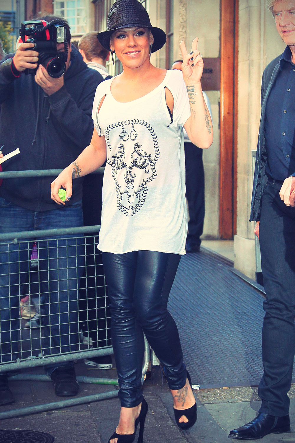 Pink at BBC Radio 1 Studios