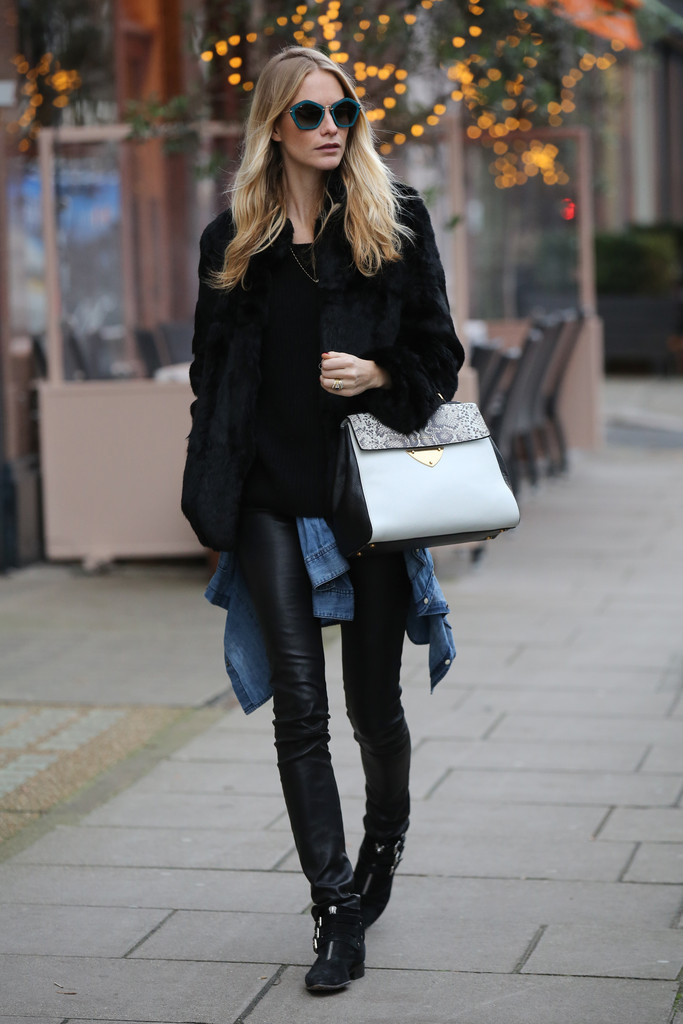 Poppy Delevingne wears the new Coccinelle B14 Bag