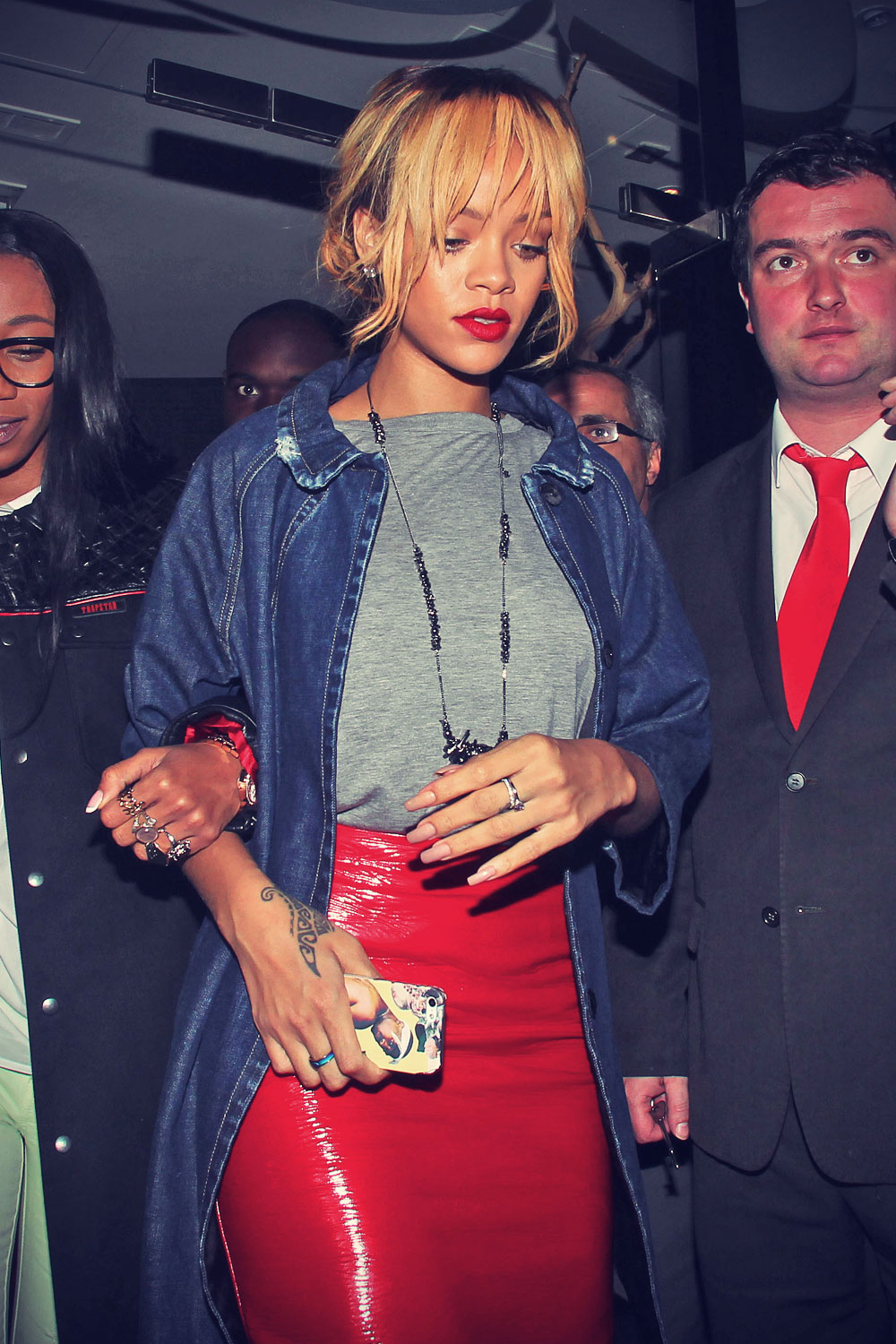 Rihanna at San Carlos Restaurant in Manchester