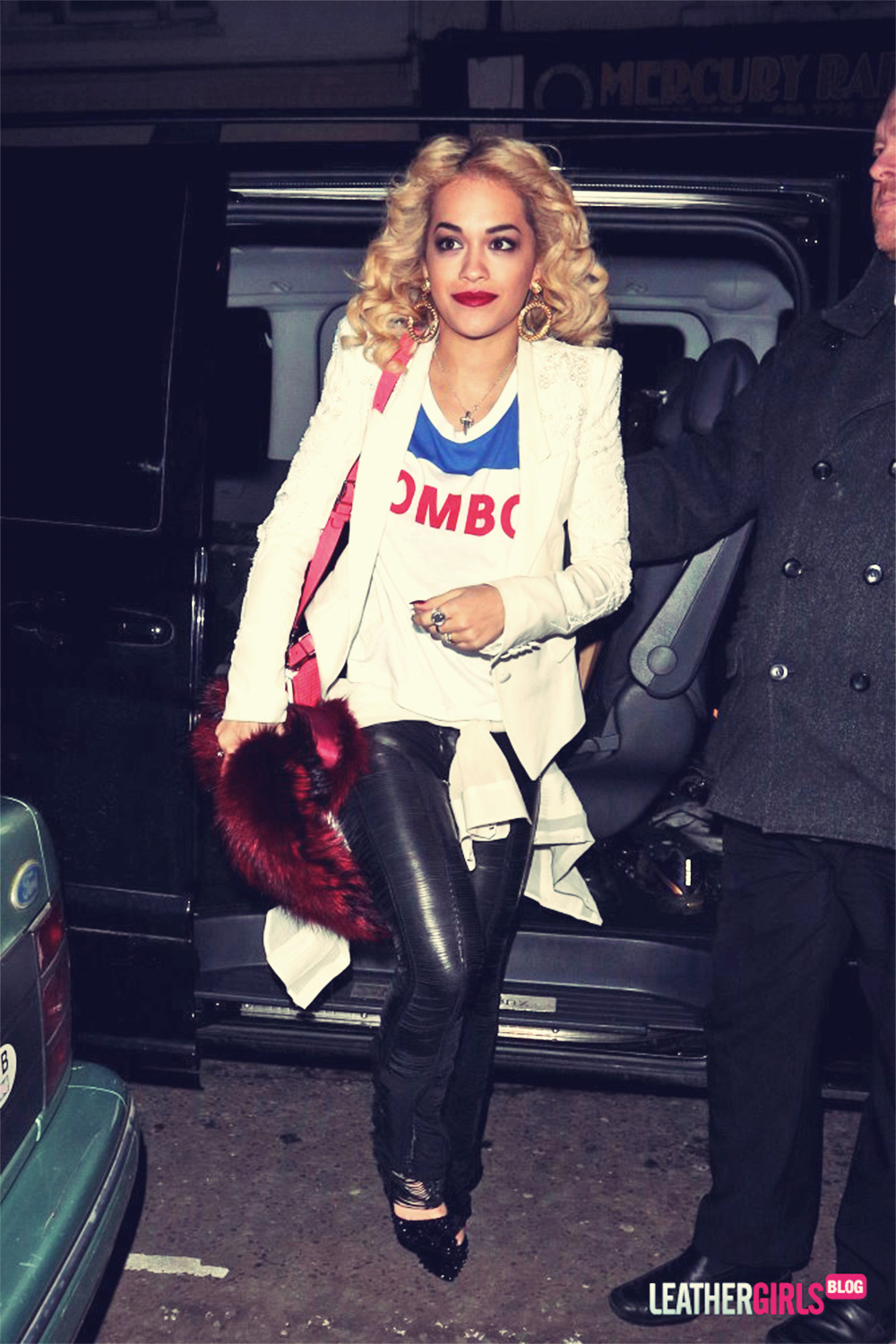 Rita Ora leaves the Village Bicycle X Rum Kitchen Valentines Day Party