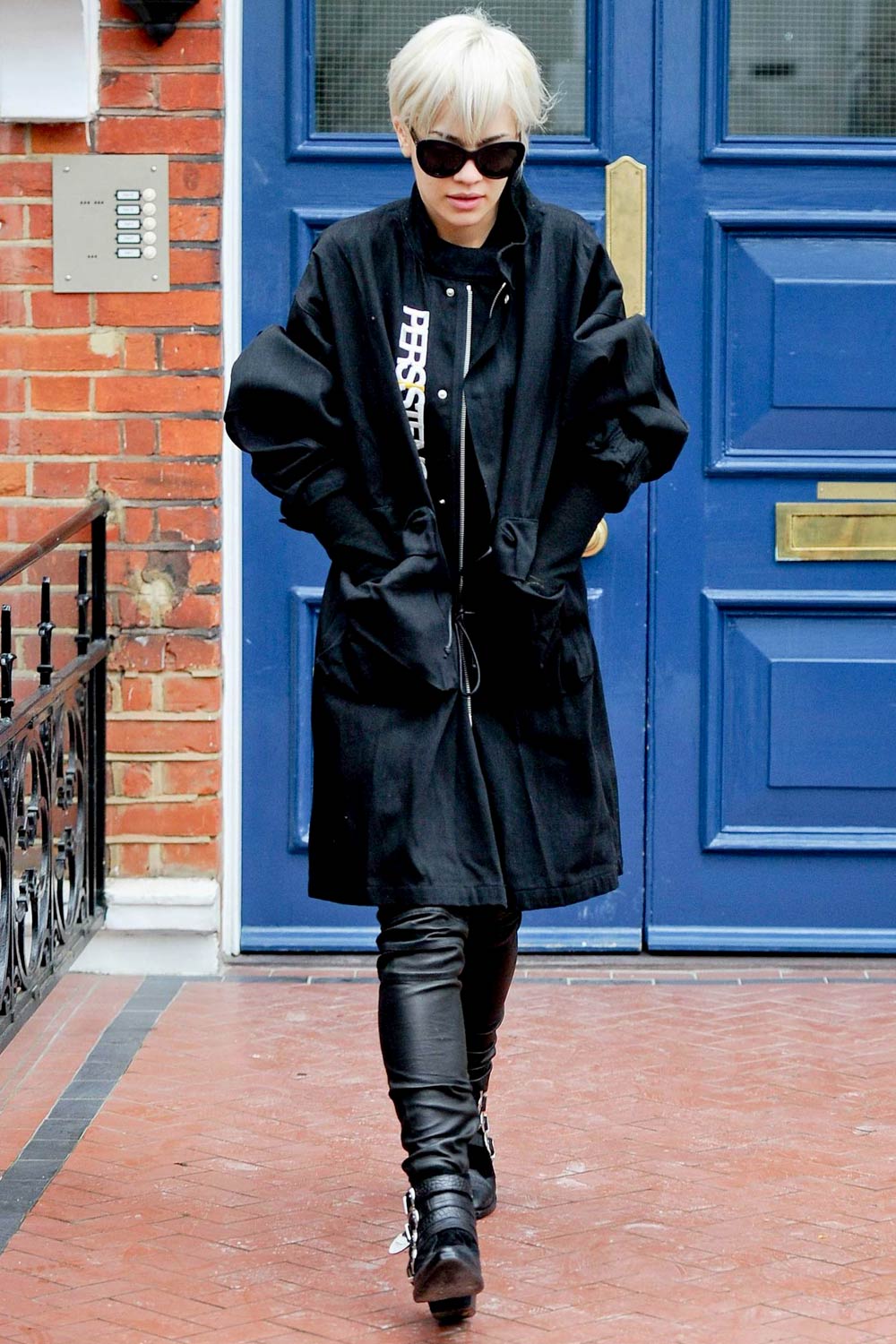 Rita Ora seen leaving her home in Notting Hill