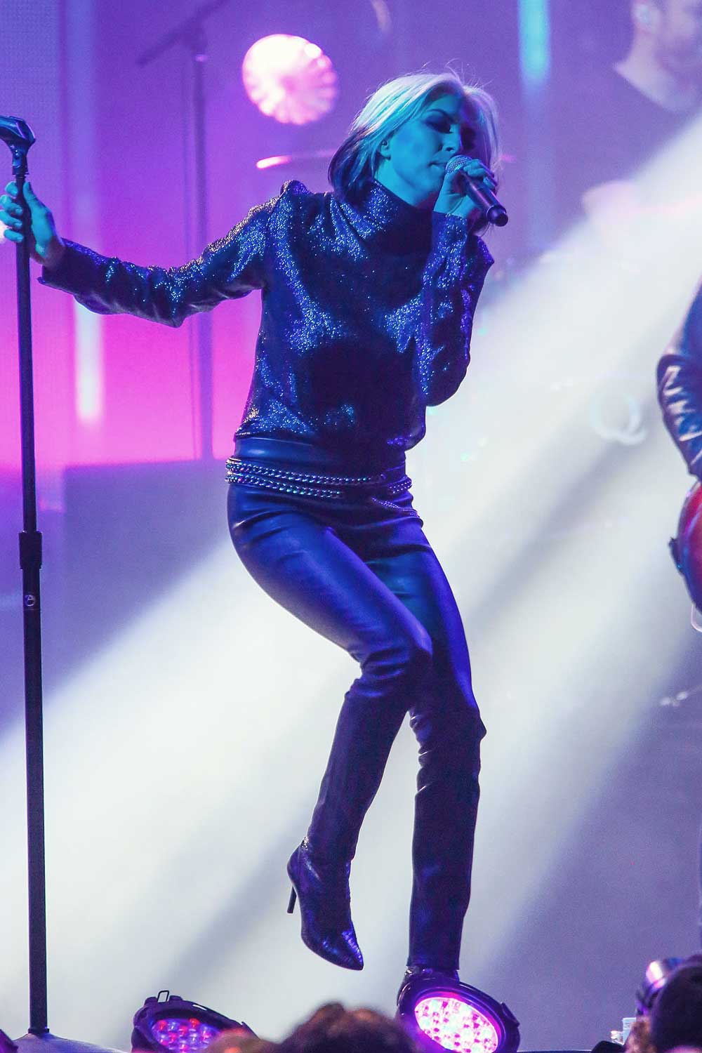 Sarah Barthel of music band ‘Phantogram’ is seen at ‘Jimmy Kimmel Live’