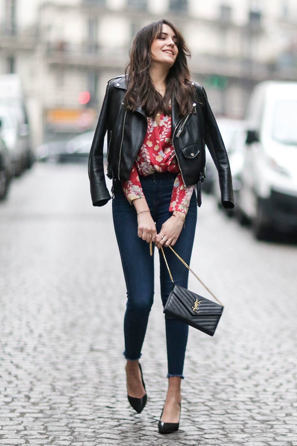 Sarah Benziane street style in Paris