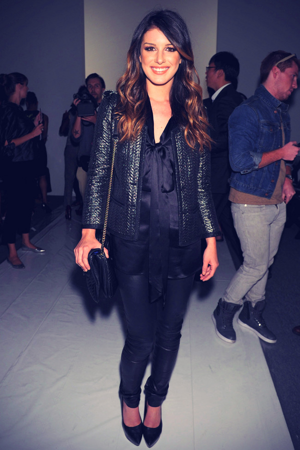 Shenae Grimes at Mercedes-Benz Fashion Week