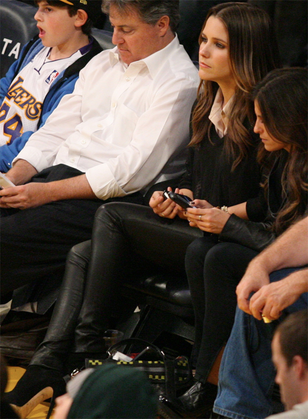 Sophia Bush at the LA Lakers game