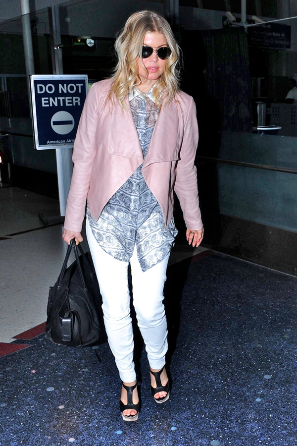 Stacey Ferguson at LAX