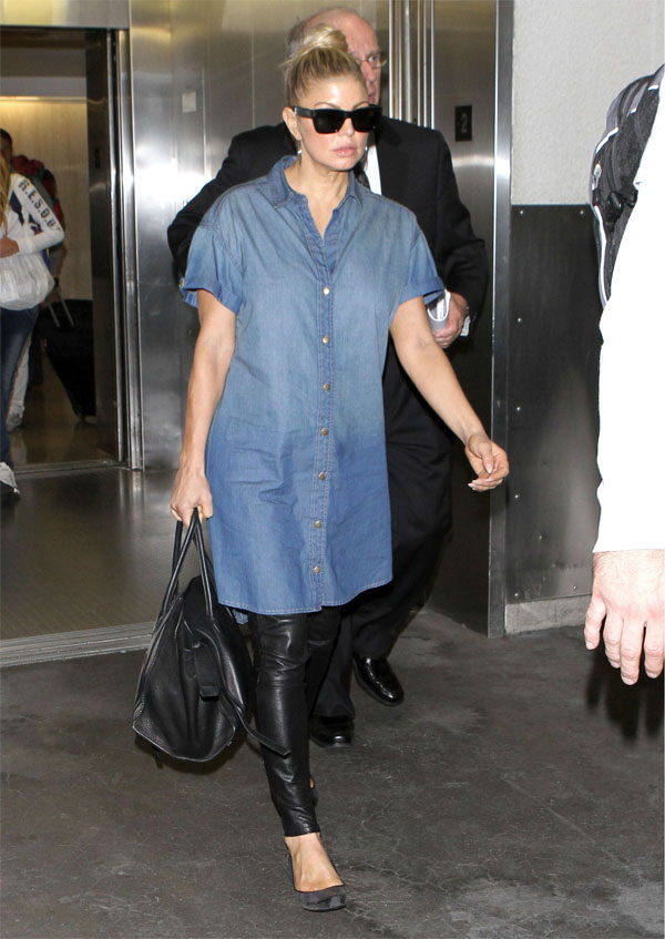 Stacey Ferguson at LAX Airport