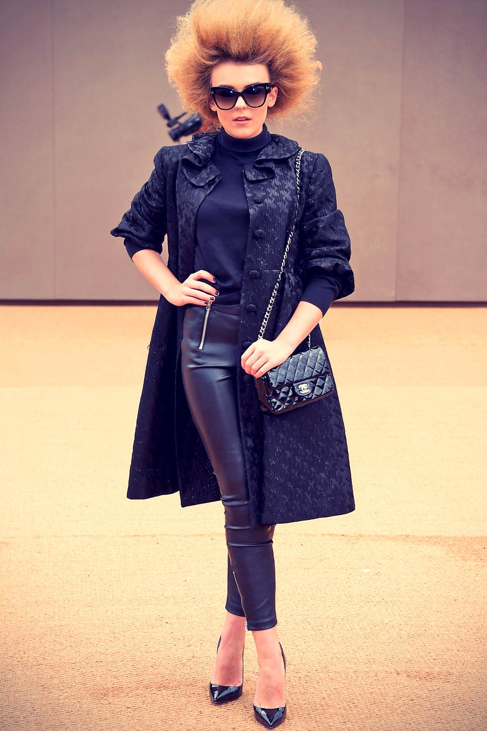 Tallia Storm attends the Burberry Prorsum AW 2015 arrivals