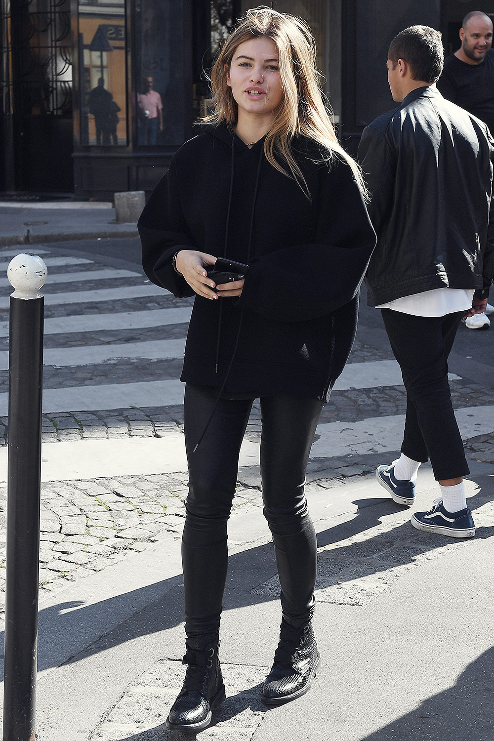 Thylane Blondeau out in Paris