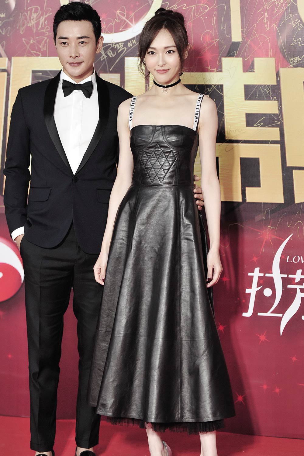 Tiffany Tang pose on the red carpet during the Domestic TV series Ceremony