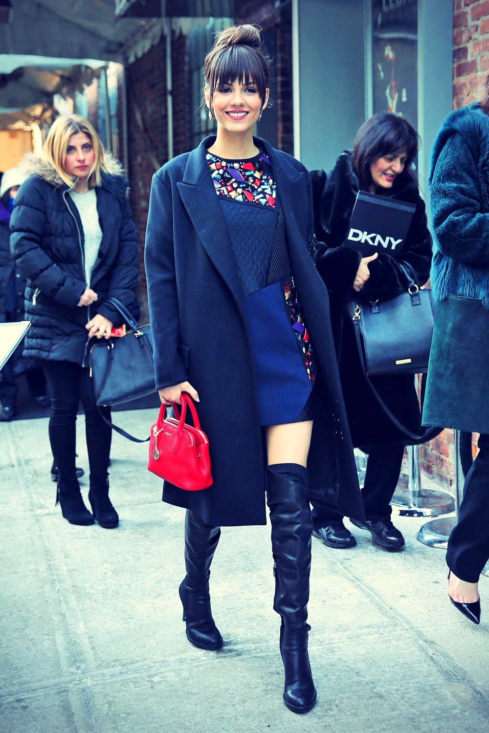 Victoria Justice attends DKNY Fashion Show