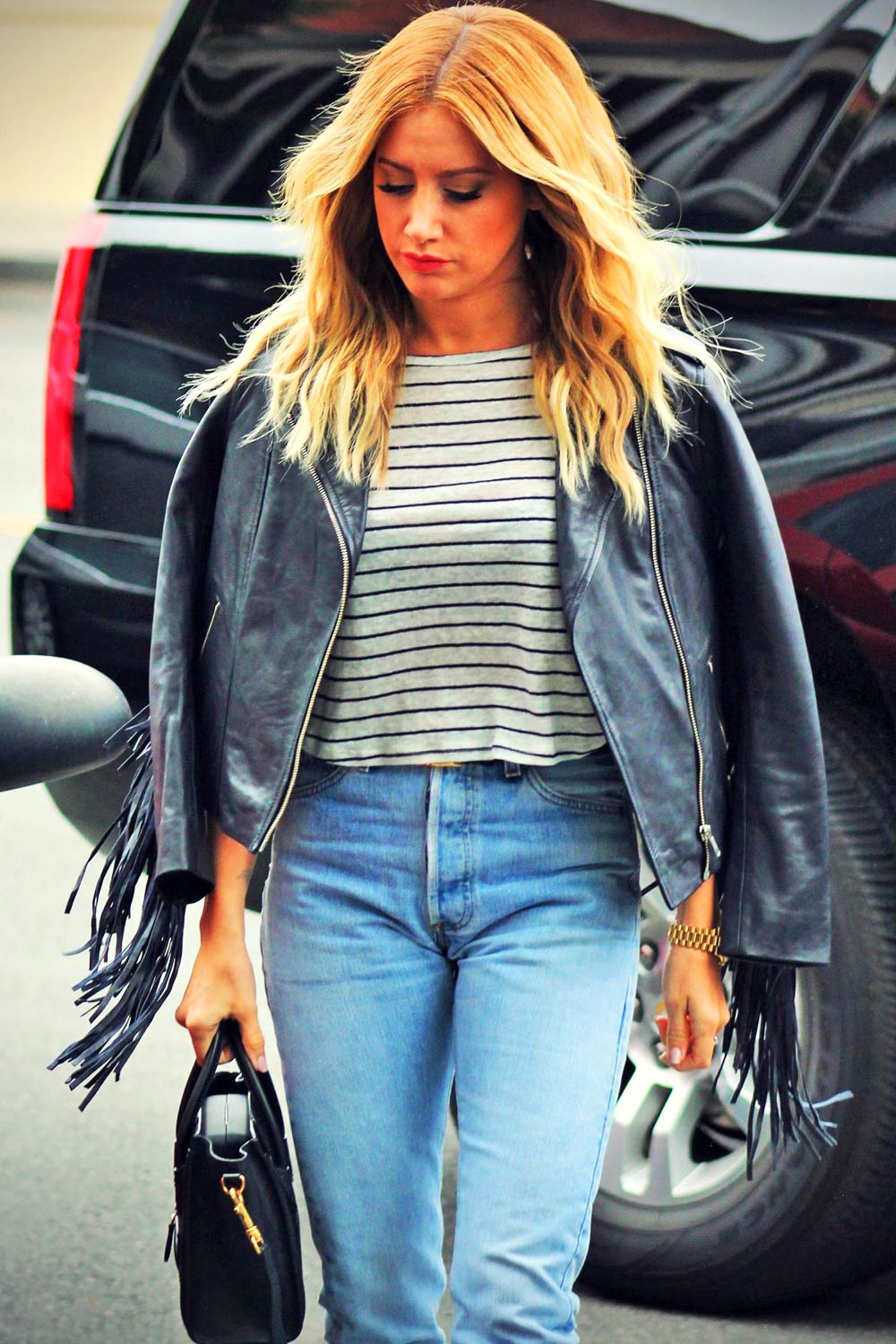 Ashley Tisdale Leather